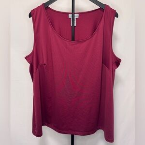 Catherines Berry Sleeveless Scoop Neck Tank